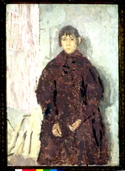 Mädchen in einem Maulbeerkleid, 1923